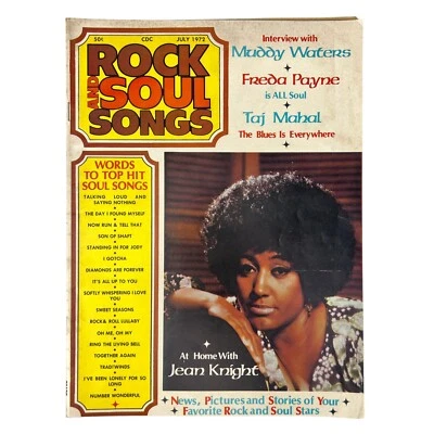 Rock & Soul Songs MAGAZINE July 1972 JEAN KNIGHT Isaac Hayes MUDDY WATERS Foto 1 de 4