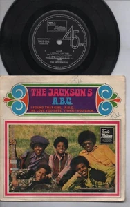 MICHAEL JACKSON Rare 1970 Aust Only 7" OOP P/C EP + Bonus Gig Flyer "A.B.C." - Picture 1 of 3