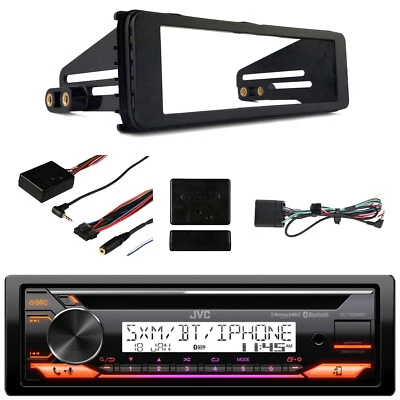 JVC KD-T92MBS Bluetooth CD USB AUX AM/FM Receiver, Install Kit, Wheel Interface - Image 1 of 4