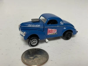 M2 Machines Blue Holley Carburation 1941 Willys Coupe Gasser  1:64 - Picture 1 of 9