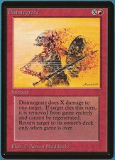 Disintegrate Beta MINT Red Common MAGIC THE GATHERING CARD (ID# 235939) ABUGames