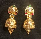 Ethnic Bodega Bollywood Gold Plated Traditional Indian Earrings  Jhumki 1.5”