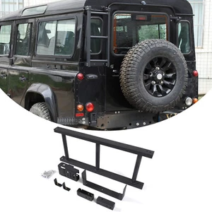Black Rear Ladder For Station Wagon For Land Rover Defender 90 110 130 2004-18 - Picture 1 of 12