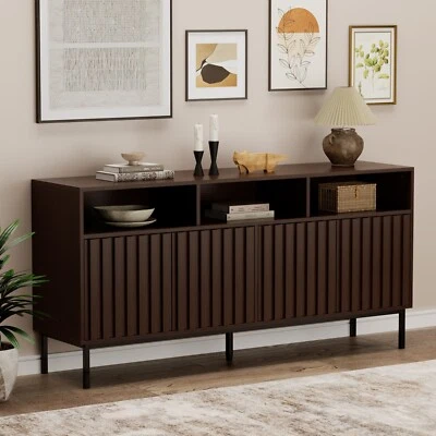 Sideboard Kitchen Buffet Coffee Bar Cabinet Storage Cabinet Server Table - Image 1 of 4