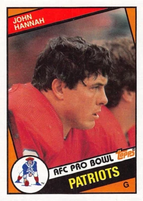 1984 Topps Football John Hannah #137 NM/MT NEW ENGLAND PATRIOTS - Image 1 of 2