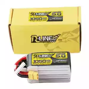 Tattu R-Line Version 5.0 1050mAh 8S 150C 29.6V Lipo Battery Pack With XT60 Plug - Picture 1 of 5