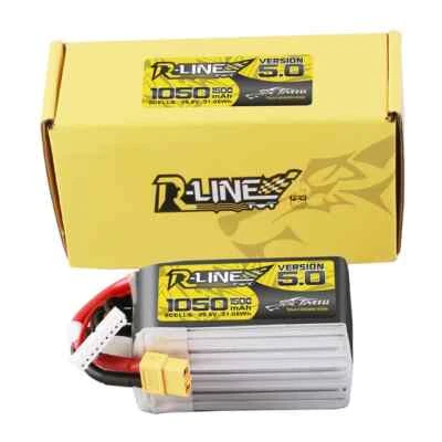 Tattu R-Line Version 5.0 1050mAh 8S 150C 29.6V Lipo Battery Pack With XT60 Plug - Image 1 of 4