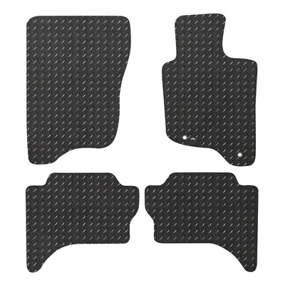 Juego de 4 alfombrillas de goma totalmente a medida para Mitsubishi L200 MK5 2016+ Foto 1 de 4