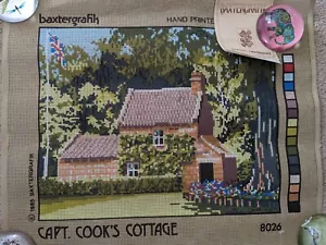 Captain Cook's Cottage 8026 Vintage Baxtergrafik Needlepoint Tapestry Canvas - Picture 1 of 4