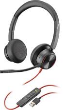 Poly - Blackwire 8225 Wired Headset with Boom Mic (Plantronics) - Dual-Ear (Ster