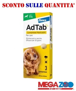 Elanco AdTab 3 Compresse per Cane → Antiparassitario per Cani da 11 a 22 Kg - Foto 1 di 1