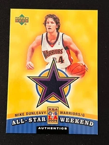 NBA 2004 Upper Deck Golden State Warriors Authentics Swatch Mike Dunleavy - Picture 1 of 1