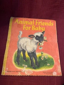 1954 Cloth book "Animal Friends For Baby" McCloughlin - Picture 1 of 9