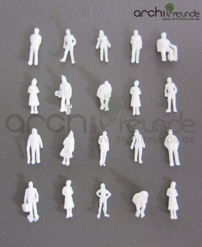 100x Modèle Figurines,blanc non peinte,pour modélisme 1:150,Maquette de train - Photo 1/1