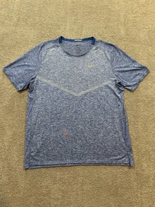 Nike Dri-FIT Herren Large Tall blau meliert Training Laufen T-Shirt - Bild 1 von 5