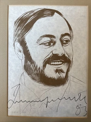 luciano pavarotti signed autographed Opera September 3, 1983 - Image 1 of 4
