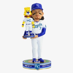 Bobby Witt Jr. & Sluggerrr Kansas City Royals Bobble Dubblz Friendz Bobblehead - Picture 1 of 1