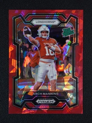 2024 Panini Prizm Draft Picks - Rated Prospect Arch Manning #192 Red Ice Prizm - Image 1 of 2