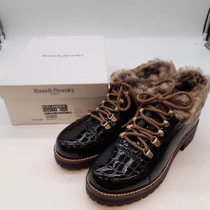 BNIB Russell & Bromley Icelander Faux Fur Hiking Shoe 39 £245 (#H1/11) - Picture 1 of 6