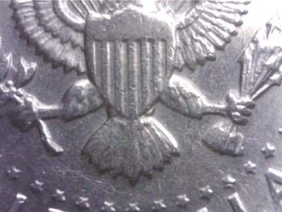 1977-D KENNEDY CLAD HALF, "NO FG" ERROR, - Image 1 of 3