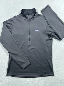 Patagonia Men's R1 Fleece 1/2 Zip Pullover sz M Dark Gray - Picture 1 of 10