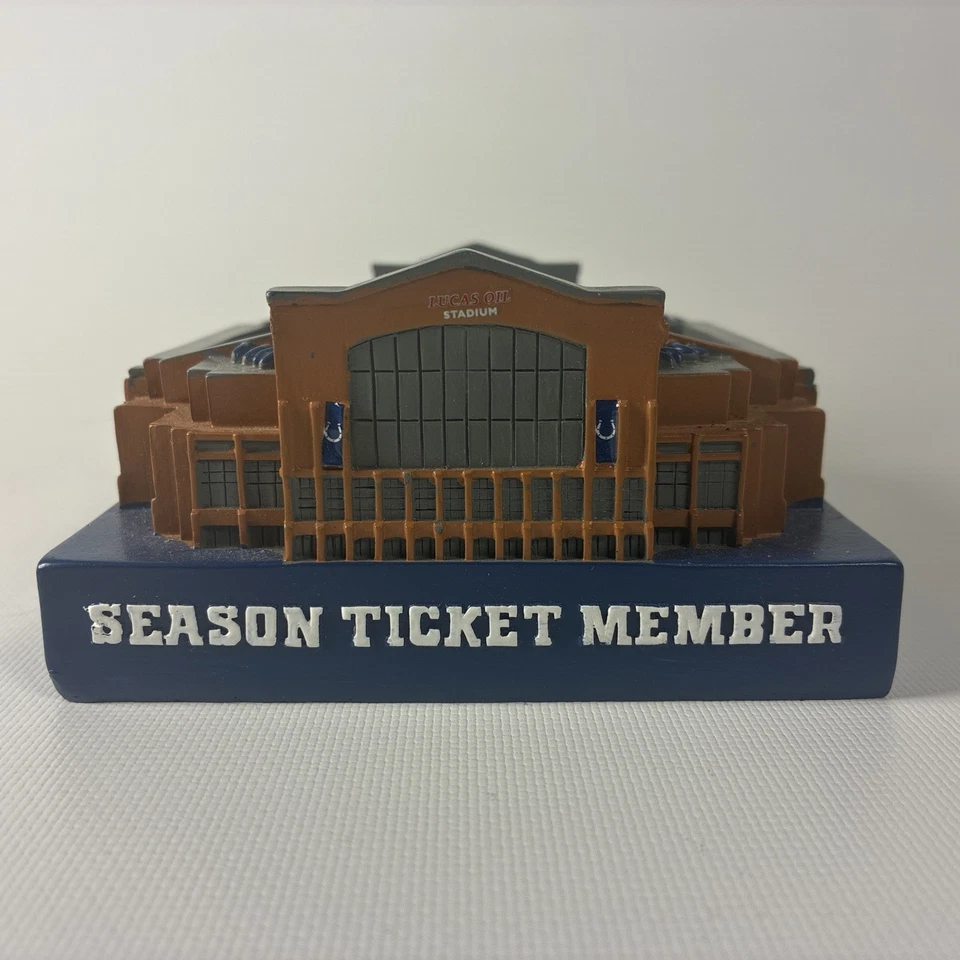 Indianapolis Colts Season Ticket Lucas Oil Stadium Mini Replica MISSING ROOF - Image 1 of 4