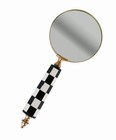 Vintage Leselupe „Hemingway House“ – große Antik Handlupe Metall mit Echtglas  