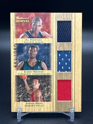 2007-08 Trademark Moves HORFORD/BREWER/NOAH Rookie Triple Relics /199 RC READ!! - Image 1 of 2