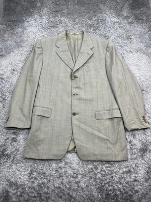Canali Blazer Men 52R Gray Wool Career Sports Coat Suit Jacket Made In Italy Vtg - Image 1 of 4