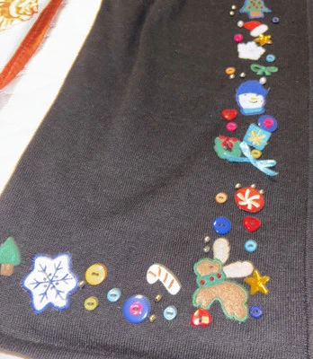 Hampshire Studio SNOW Christmas Full Zip Up Women’s Sweater Vest Sz Small - Image 1 of 4