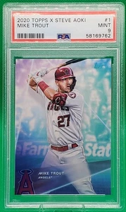 2020 Topps x Steve Aoki - #1 Mike Trout - Wave 1 - PSA 9 - Bild 1 von 2