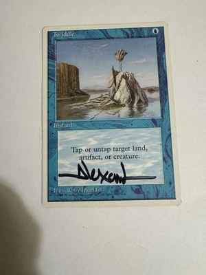 Magic The Gathering Twiddle 1995 (Signed 4th Edition D. Alexander Gregory) - Image 1 of 2