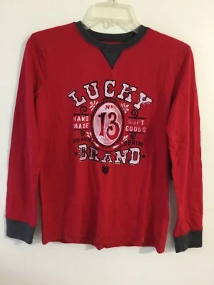 Boys LUCKY BRAND t-shirt  long sleeve Size 6 - Image 1 of 2