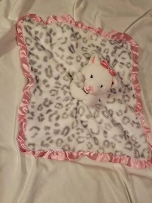 MANTA DE SEGURIDAD CON VOLANTES SATINADOS ESTAMPADO GATO ROSA NOVATO DOKIE LOVEY USADA EN EXCELENTE ESTADO Foto 1 de 3