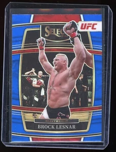 2022 Panini Select UFC Brock Lesnar #100 Concourse Blue Silver Prizm - Bild 1 von 2