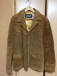 Schott Suede Vintage Jacket Brown size 40 - Picture 1 of 5