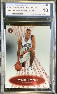 DWIGHT HOWARD 2004-05 TOPPS PRISTINE ROOKIE #102 /739 PGA  GEM 10 - Image 1 of 2