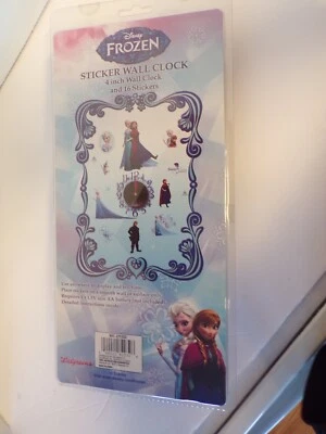 Disney's Frozen Olaf & Sven Sticker 4" Wall Clock - New - Image 1 of 3