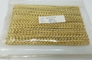 36 Yds 6mm Gold Oval Rice Bead Pearl Beaded Trim Border Garland Christmas Crafts - Picture 1 of 3
