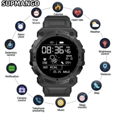 B33 Real Stepcount Smart Watch Multi Function Step Connected Smart Watch Unisex - Image 1 of 4