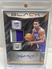 2022-23 Panini Black Keegan Murray Rookie Auto RPA Copper 5/15