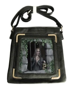 Caszmy Fashions Vegan Women My only Friends 3D Black Fantasy Gothic Side Bag - Picture 1 of 1