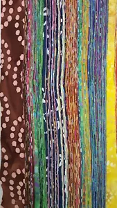 40-2" COLORES MIXTOS, tiras BATIK, edredón, bolsa de agarre de tela de algodón - Imagen 1 de 7