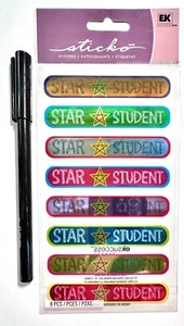 Sticko Star Student Stickers Scrapbooking Embellish Card Making - Picture 1 of 1