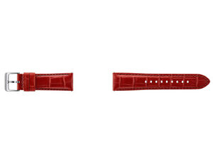 Genuine Samsung Gear S3 Alligator Grain Leather Band - Red |BRAND NEW|