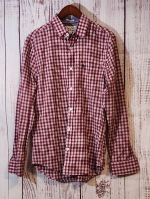 Penguin by Munsingwear Black Red White Heritage Slim Fit Mens M LS Dress Shirt - Image 1 of 4