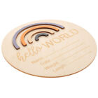 Nursery Decor Wooden Milestone Discs Monthly Props