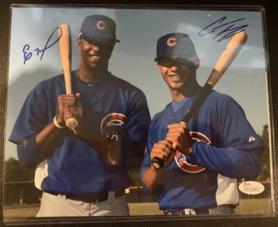 Gleyber Torres & Eloy Jimenez Signed 8x10 Photo JSA COA Cubs Yankees & Sox Auto! - Image 1 of 4