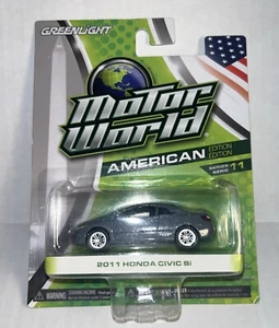 GREENLIGHT Motor World 1:64 HONDA CIVIC SI American Edition Series 11 Gray Grey - Picture 1 of 5