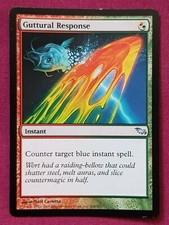 Magic The Gathering SHADOWMOOR GUTTURAL RESPONSE single multi-coloured card MTG